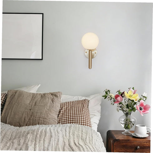 80mm 30mm Toddmomy Frosted Glass Globe Lamp Shade round Sphere with Opening Replacement for Pendant and Floor Lamp