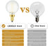 E12 Bulb,6 Packs G16.5 Bulb,40 400lm 3000k White,Dimmable Bulbs Bulbs LEOOLS Led Chandelier Light Frosted Type G Round