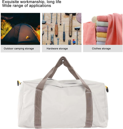 Large Capacity Waterproof Wide Mouth Tool Bag, Heavy Duty Storage Case Handbag for Professionals (20in)