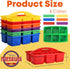 6 6-Pack ALINK Plastic Classroom Caddy with Compartments, Teacher Supply Storage Caddy Organizer for Classroom Supply