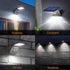Solar Wall Light Outdoor with 390Lm, IP65 Waterproof, 34 LED, 3-Mode Lighting, 120 PIR Motion Sensor for Garden,