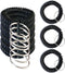 Smanzu 10 Pieces Colorful Wrist Coil Keychain Wristband Spiral Key Ring Bracelet Key
