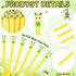 Fainne 60 Pcs Bee Pens, Black Ink Gel Pens for Kids, Cute Cartoon Fine Point Roller Marker Pens for Classroom