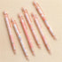 Mechanical Pencil 2Pcs, Pink 0.5mm Automatic Pencils, Cute Peach Press for School Office Supplies