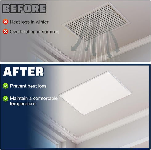 39 55 Inch 3 Attic Fan Insulation Cover, x Aluminum Foil Attic Ceiling Shutter Seal Covers, Layers Insulation