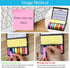 Sticky Notes Tabs for Page Markers, 2000 Pieces Arrow Index Page Flags with PU Box for Annotating Books