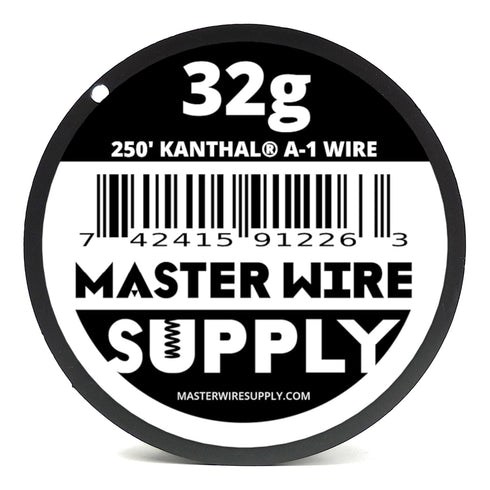Kanthal A1 - 250' - 32 Gauge Wire, 250ft - 0.2mm - 0.008in - Made in USA - Master Wire Supply