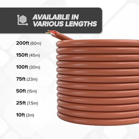 18/3 10 18 3 10 (3 THE CIMPLE CO Thermostat Wire FT - Insulated Solid Copper Wiring for HVAC, Furnaces, Video