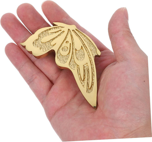 Butterfly Cabinet Drawer Pulls Brass Right-Hand Decorative Drawer Handles for Kitchen Cabinet Door Dresser Bedside