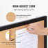 VEVOR Cork Board for Walls, Double-Sided 24'' x 18'' Bulletin Board with Framed for Office Home
