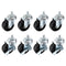 PATIKIL 2 Inch Stem Casters Wheels, Wire Shelf Caster M8 Threaded Swivel