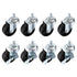 PATIKIL 2 Inch Stem Casters Wheels, Wire Shelf Caster M8 Threaded Swivel