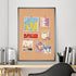 VIZ-PRO Cork Bulletin Board 36 X 24 Inches, Cork Notice Board with Black Aluminium Frame