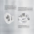M8 x 1.25mm Serrated Flange Hex Lock Nuts, 20pcs Hexagon Flange Nuts, 304 Stainless Steel, Full Thread, DIN6923 Standard
