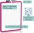 Mr. Pen Dry Erase Board, 14” x 11” Small White Board with Black Marker, Magenta Frame for Kids and Students