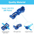 120 Pcs Quick Splice Wire Terminals, Male & Female Blue T-Tap Self-Stripping Quick Splice Connectors, Nylon Fully Insulated Quick Disconnects Kit 16-14 Gauge (60 Pairs)