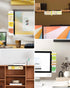 VEW STORE 2Pcs Monitor Memo Board Desk Computer Accessories Sticky Notes Holder Cute Office Supplies for Women Men