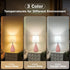 3 Temperatures15.5" Small Bedside Table Lamp for Bedroom - Reading Desk Lamp with Color Nightstand Ceramic Lamp