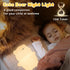 7 3 Dimmable Night Light for Kids, Cute Lying Flat Bear Led Night Light with Colors & Timer, Levels Silicone Kids Night