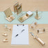 Clear Gold Toned Acrylic Stapler by DS DRAYMOND STORY - Fits Standard Staples (24/6 or 26/6) - Graduation Gifts Gold by DS DRAYMOND STORY