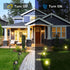 5W 3000K-3500K, 12V (4 Pack) LightingWill LED Landscape Lights, Warm White Waterproof DC COB LED Outdoor Wall Spotlight
