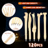 Halloween Bone Shape Ballpoint Pens, Black Ink 1.0 mm Finger Pen, Creative Novelty Pens for School Office (120 Pcs)