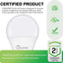 GU24 LED Light Bulb, 3000K Warm White, 9W (100W Equivalent), 800 Lumens, Non-Dimmable, 4-Pack