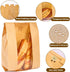 25 Packs Packaging (13.7x8.3x3.5 Inch) Moretoes Sourdough Paper Bread Bags, Bread Bags for Homemade Bread with Window