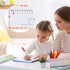 Dry Erase Number Line Board for Students 12 x 5 Inch with 2 Markers - Double Sided Math Manipulatives 0 to 100