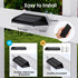 3 IP65 60 8 Pack AUDLES Solar Fence Lights Outdoor, Modes Warm/Neutral/Cool White Fence Lights Solar Powered