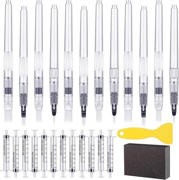26 Pcs Touch Up Paint Pen Refillable Wall Repair Kit - Fillable Paint Brush Pens for Interior Paint Touch Ups