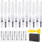 26 Pcs Touch Up Paint Pen Refillable Wall Repair Kit - Fillable Paint Brush Pens for Interior Paint Touch Ups