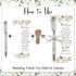 Chiisong 50 Sets Bridal Shower Favors for Guests Wedding Pens Bulk with Thank You Cards Bridal Shower Retractable