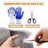 4Pack Steel Wool for Mice Control, 3.2"x10.5 ft Wool, Gap Filler for Home & Garage, DIY Bundle with Gloves & Scissors
