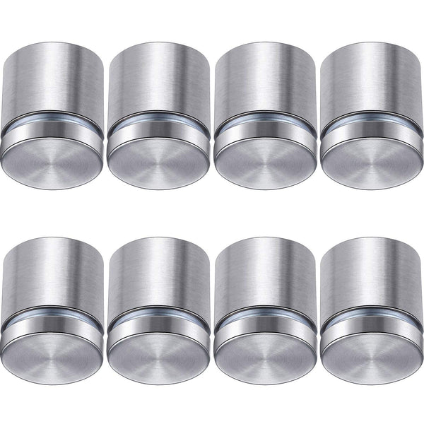 Pelopy 8 Pcs Sign Standoff Screws, Stainless Steel Wall Standoff Mounts for Glass Acrylic Nail (1 x 1 Inch)