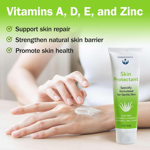 4oz Skin Protectant Barrier Cream - of Zinc Oxide Cream for Diaper Rashes, Chapped and Chafed Skin, and More - Made