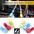 smseace 100Pcs Spade Connectors Kit, 22-10AWG Male/Female Quick Connect/Disconnect Electrical Connectors