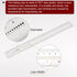 Film Flexible Ruler 12 Inch, Transparent PET Plastic Covered Folding Straight Ruler with 1mm Scale