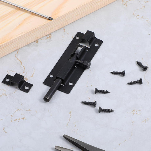 LXUEJIE 2 Pack 12 Barrel Bolt Lock, Slide Bolt Latch Lock, Door Latch Lock Slide Bolt Heavy Duty Security Sliding Latch