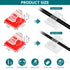 WDBmla 63pcs 032" X0.2",Cord Clear Cable Management,Adhesive Cable Clips,Cord Organizer Inner Diameter Clips for Wires