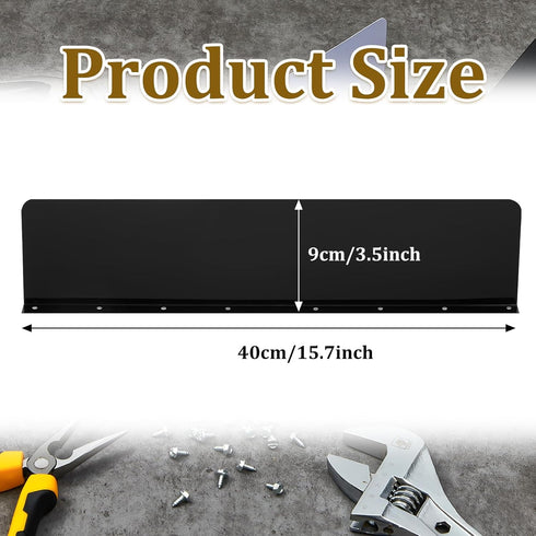 2 Pcs Gutter Valley Splash Guards Downspout Diverter Roof Rain Diverter Roofing Gutter Guards with 20 Screws Gutters for House Residential Flat Shingle Roofs Corner (Black,Straight Style)