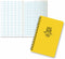 Rite in the Rain All-Weather Side-Spiral Notebook, Yellow Cover, 4 5/8" x 7", Field Pattern (No. 353N)