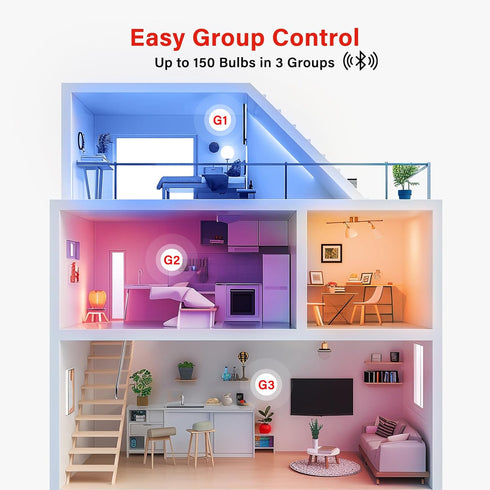 Sengled Bulbs Bulbs, Bulbs 2700K-6500K Dimmable, 60W, (4P+ 1 Dual Mode Smart Light with Remote & App Control, Color