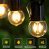 E26 Low Light Bulbs - 1Watt G40 Edison Small LED Light Bulbs, 2700k Warm White for Bedside, 2Pcs