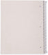 Mintra Office Durable Spiral Notebooks - 1 Subject, Black, Wide Ruled, 3 Pack, 100 Sheets, Poly Pocket, Moisture