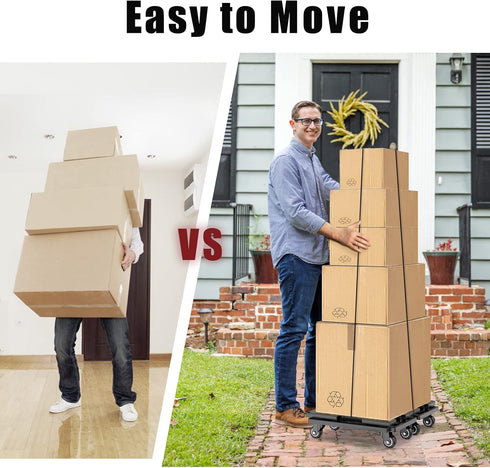 4 4 440 Lbs 1 Pack SOLEJAZZ Furniture Mover Dolly Wheels Heavy Duty Small Furniture Moving Dollies Rollers with Wheels