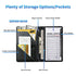 BREIDMKFM 7 Server Books for Waitress, Leather Waiter Book Server Wallet with Zipper Pocket, Storage Pockets