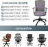 4 Set Tallew Pieces Office Chair Covers Computer Universal Protective Stretchable Chair Seat Covers Desk Armrest