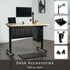 Progressive Automations Magnetic Desk Frame Cable Organizer for Standing Desk, White