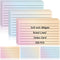 DOSTATNI 100 Pack Ruled Index Cards 3x5 Gradient Colored Index Cards Heavy Weight